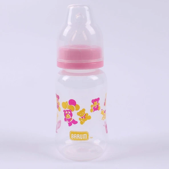Barum Pembe Ayıcıklı Desenli Biberon 150 ml ürün görseli 1