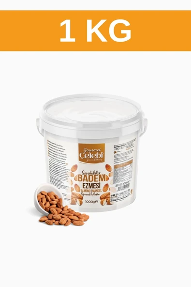 Gourmet Çelebi Sürülebilir Badem Ezmesi 1000 gr. ürün görseli 1