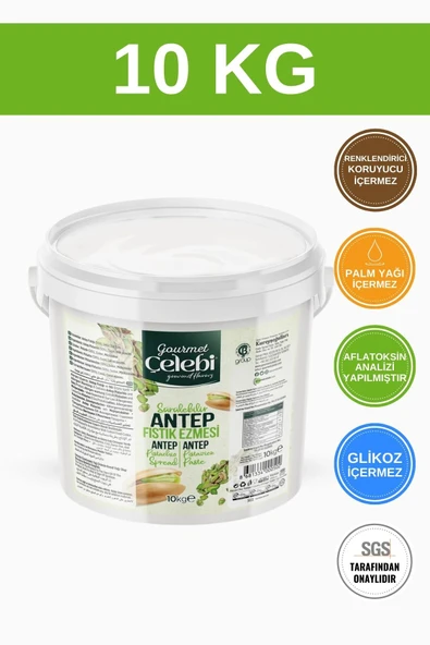 Gourmet Çelebi Antep fıstık ezmesi 10 kg . ürün görseli 1