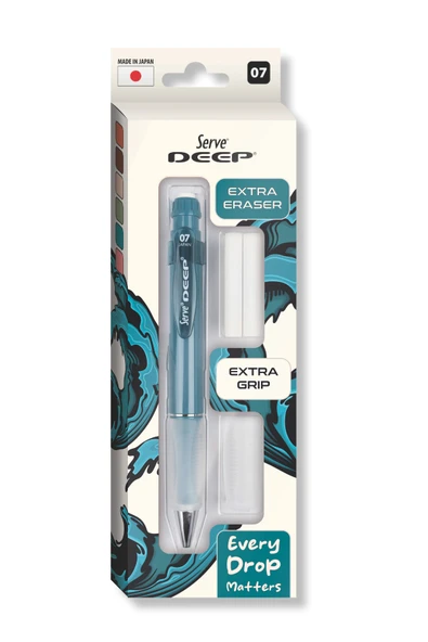Deep Versatil Kalem 07mm- Toprak Tonları - Yedekli Set (Grip ve Silgi) ürün görseli 1