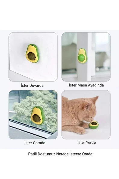 Avokado Kedi Nanesi Oyun Topu ürün görseli 1