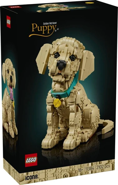 LEGO Icons 11384 Golden Retriever Puppy ürün görseli 1