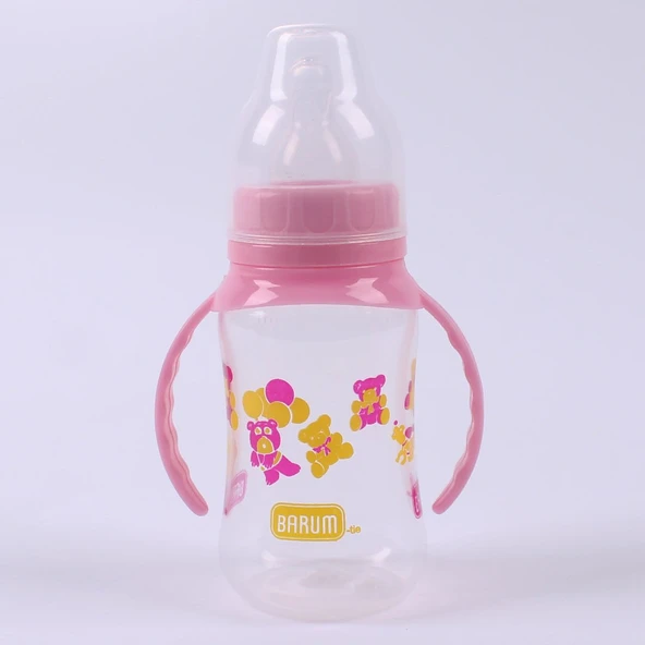 Barum Pembe Ayıcıklı Kuplu Biberon 150 ml - Resim 5