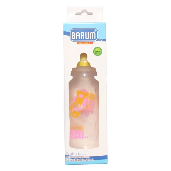 Barum Sarı Ayıcıklı Desenli Biberon 250 ml ürün görseli 1