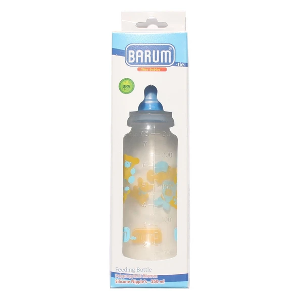 Barum Mavi Ayıcıklı Desenli Biberon 250 ml ürün görseli 1