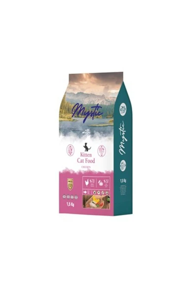 Mystic Az Tahılı Yavru Kedi Maması Tavuklu 1,5 Kg ürün görseli 1