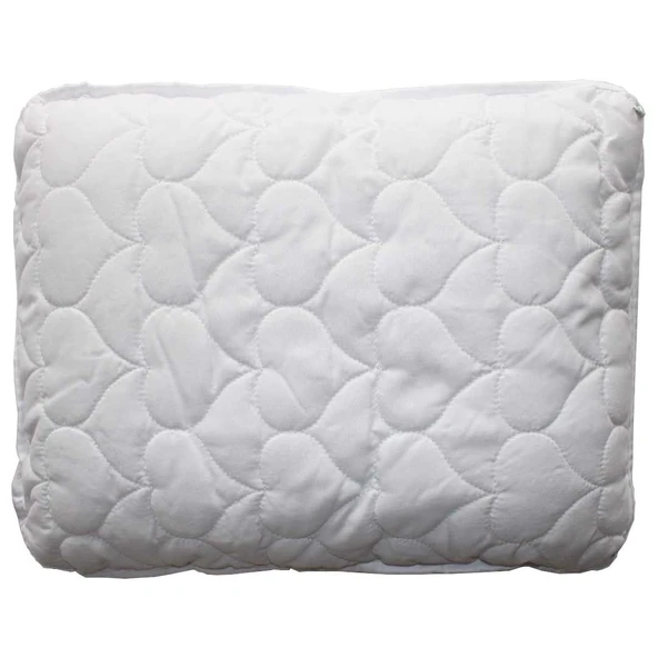 Beyaz Microfiber Kapitoneli Yastık - Resim 2