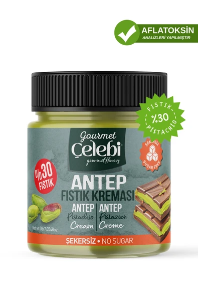 Gourmet Çelebi Şekersiz Antep Fıstık Kreması 200 Gr ürün görseli 1