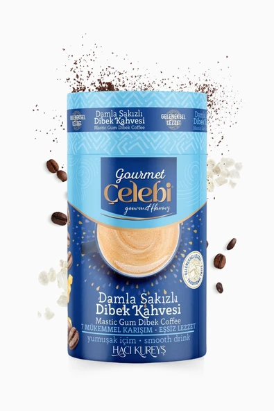 Gourmet Çelebi Damla Sakızlı Dibek Kahvesi 250 Gr. ürün görseli 1
