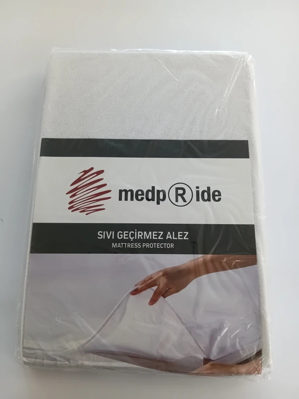 Profesyonel Hasta ve Çocuk Alezi - Sıvı Geçirmez ve Nem Önleyici - Elastik Bantlı - Tek kişilik 90x190 ürün görseli 1