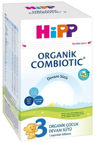 Hipp 3 Organik Combiotic Bebek Sütü 800gr ürün görseli 1