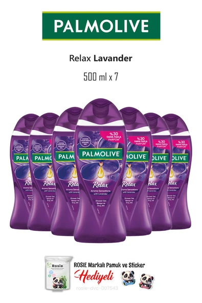 Palmolive 5 x 500 ml Relax Lavander Duş Jeli ve ROSIE ürün görseli 1