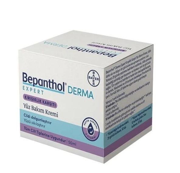 Bepanthol Derma Expert Kırışıklık Karşıtı Yüz Bakım Kremi 50 ml ürün görseli 1