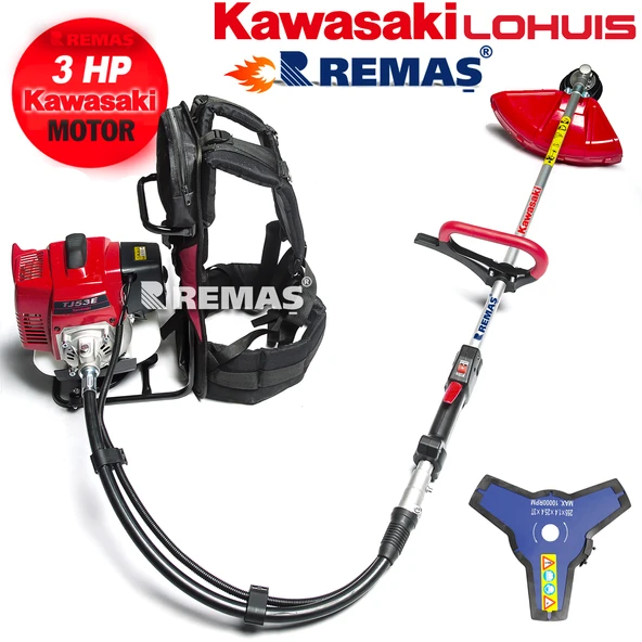 Kawasaki Lohuis TJ53E BG520 Sırt Tip 3,0 HP Benzinli Motorlu Tırpan ürün görseli 1