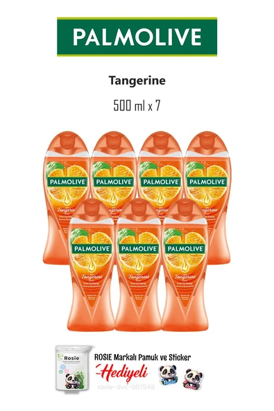 7 Adet Palmolive Tangerine 500 ml Duş Jeli ve ROSIE ürün görseli 1