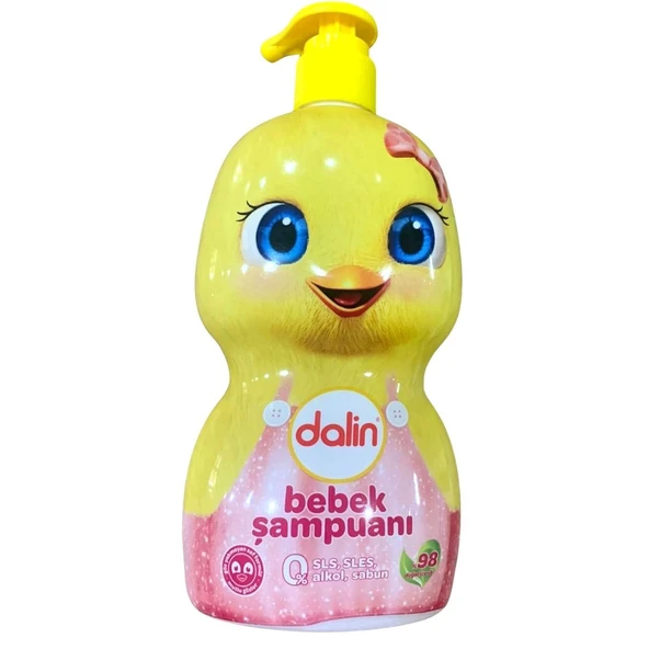 Dalin Kız Civciv Şişe Pompalı Bebek Şampuanı 500 ml ürün görseli 1