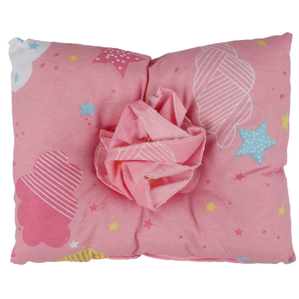 Unisex Pembe Renkli Yıldız Desenli Emzirme Yastığı ürün görseli 1