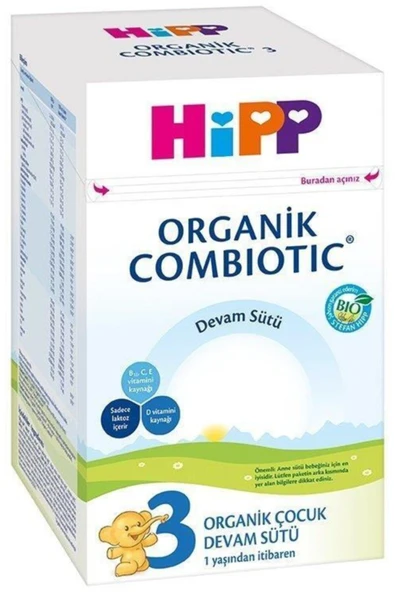 Hipp 3 Organik Combiotic Bebek Sütü 800 Gr ürün görseli 1