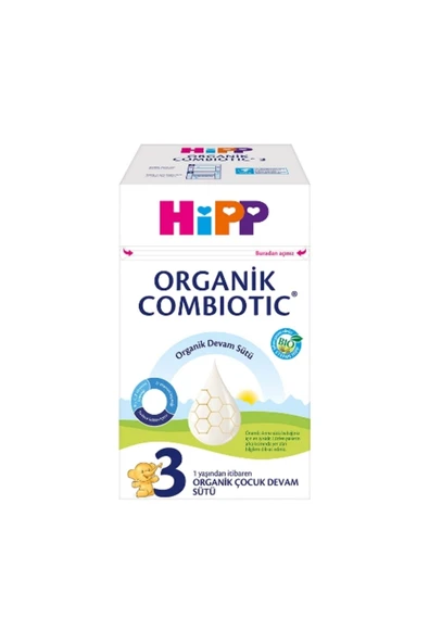 2'li HIPP 3 Organik Combiotic Bebek Sütü 800 Gr. EMH ürün görseli 1