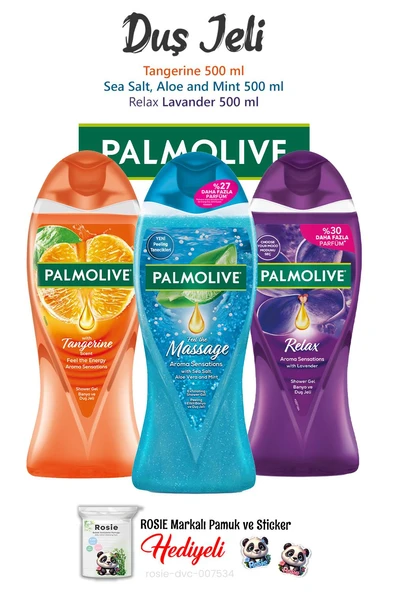 Palmolive Ferahlatan Serinlik 3'lü Duş Jeli 500 ml ve ROSIE ürün görseli 1