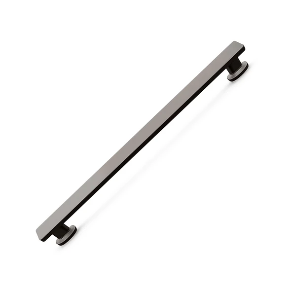 Özen Mat Skoç Füme 224 mm Çekmece Kulp 5 Adet Set Mutfak Dolap Kapak Kulpu Modern Metal Tasarım ürün görseli 1