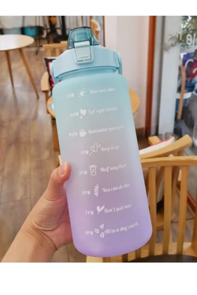 Günlük Motivasyon Su Matarası 2 Litre ürün görseli 1