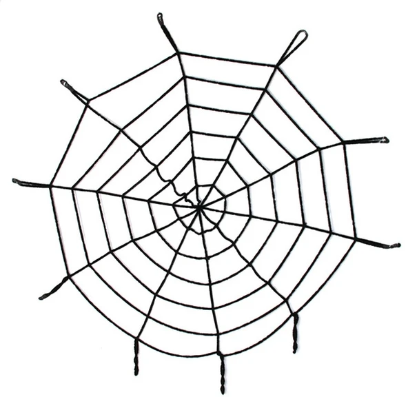 Halloween Cadılar Bayramı Örümcek Ağ Dekor Siyah ürün görseli 1