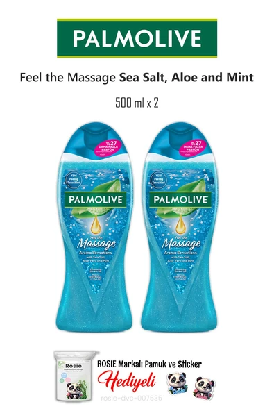 Palmolive 2 adet Sea Salt, Aloe Vera and Mint Duş Jeli 500 ml ve ROSIE ürün görseli 1