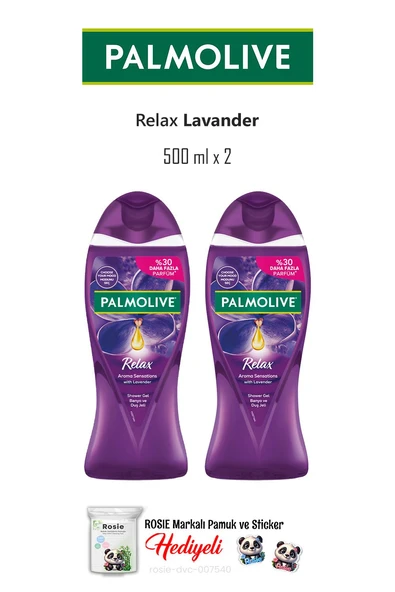Palmolive 2 adet Relax Lavander Duş Jeli 500 ml ve ROSIE ürün görseli 1