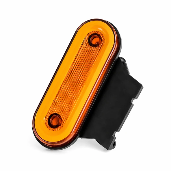 Mega Oto Market 12V LED Braketli Oval Yan Etek Lambası Sarı Neon Araç Altı Aydınlatma 1 Adet ürün görseli 1