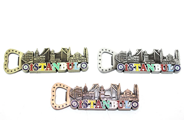 İstanbul Temalı Metal Magnet ve Açacak Model 3 ürün görseli 1