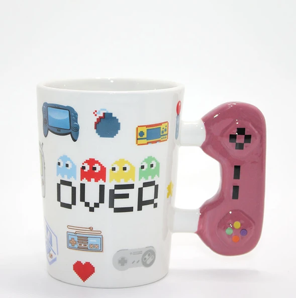 Game Over Porselen Kupa Bardak Model 2 ürün görseli 1