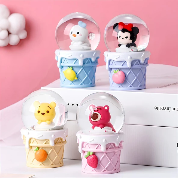 Mickey Mouse Işıklı Kar Küresi Model 3 ürün görseli 1