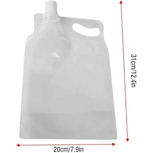 Plastik Kapaklı Su Torbası 1 Litre - Resim 4