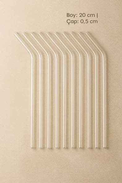 MAKRİ HOME Cam Pipet 12’li Set — 20 cm uzunluk, 0,5 cm Çap ürün görseli 1