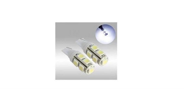 T10 Dipsiz Led Park Ampulü 9 Ledli 2'li Paket MFK ürün görseli 1