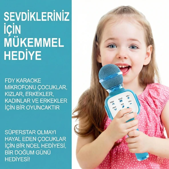Eğlenceli Karaoke Mikrofonu - Çocuklar İçin ürün görseli 1