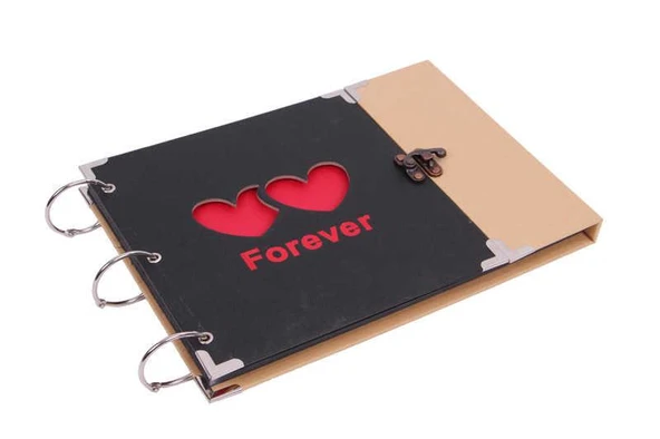 Forever Albüm Kilitli Kalp Modeli Resim Çerçeveli Hediyelik ürün görseli 1