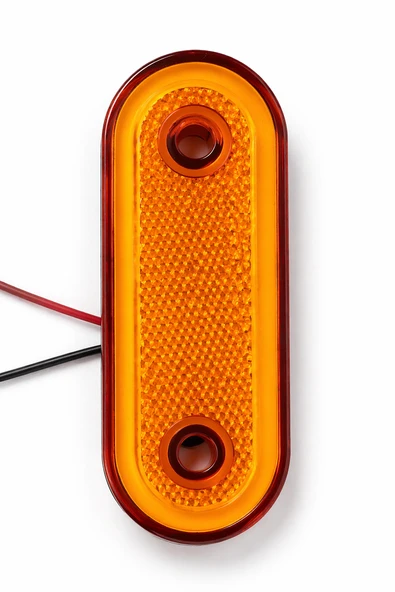 Mega Oto Market 12V LED Oval Yan Etek Lambası Sarı Neon Araç Altı Aydınlatma 1 Adet ürün görseli 1