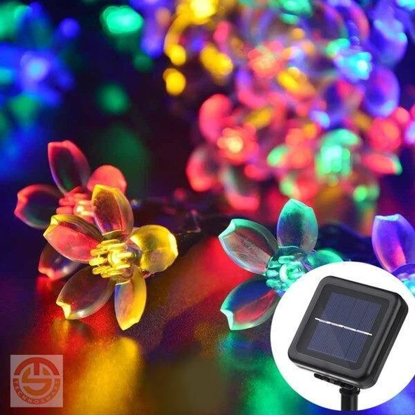 Solar Çiçekli RGB Dekorasyon Lambası ürün görseli 1