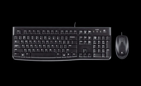 LOGITECH MK120 TR Q USB KABLOLU KLAVYE VE MOUSE SET SİYAH 920-002560 ürün görseli 1