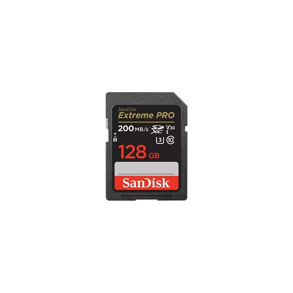 SanDisk 128GB Extreme Pro SDHC/SDXC Hafıza Kartı (200mb) ürün görseli 1