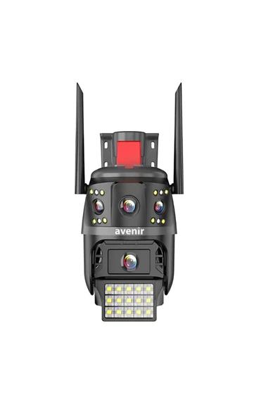 4MP 2 Kameralı PTZ Wifi Sirenli Kamera ürün görseli 1