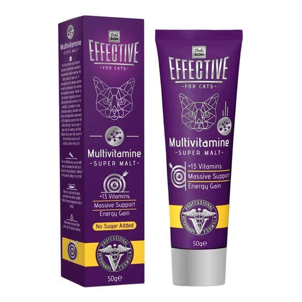 Delibon Effective Yavru Yetişkin Enerji Destekleyici Multi Vitamin Macun 50 Gr ürün görseli 1