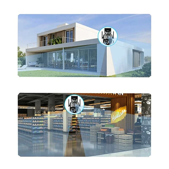 3MP + 3MP Wi-Fi IP TF Kart Girişli Optik Zoom Kamera ürün görseli 1