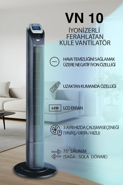 Vn10 Kule Tipi Vantilatör ürün görseli 1
