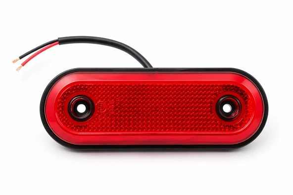 Mega Oto Market 12V-24V LED Oval Yan Etek Lambası Kırmızı Neon Araç Altı Aydınlatma 1 Adet ürün görseli 1