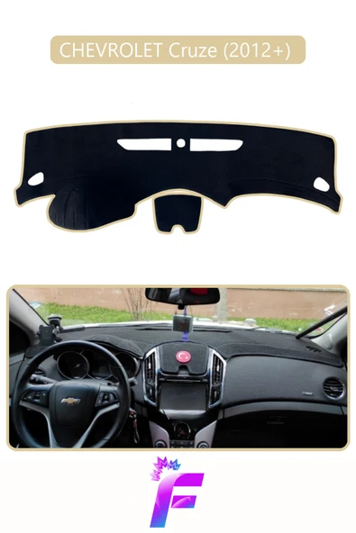 MİRCEM CHEVROLET CRUZE (2012+) Uyumlu Torpido Örtüsü | Çatlama ve Isıya Karşı Tam Koruma | Araca Özel | D55 Bej ürün görseli 1