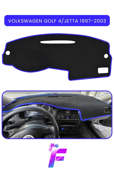 MİRCEM VOLKSWAGEN JETTA (1997-2003) Torpido Örtüsü | Araca Özel Üretim | Kolay Montaj | Tam Uyum| B95 Mavi ürün görseli 1