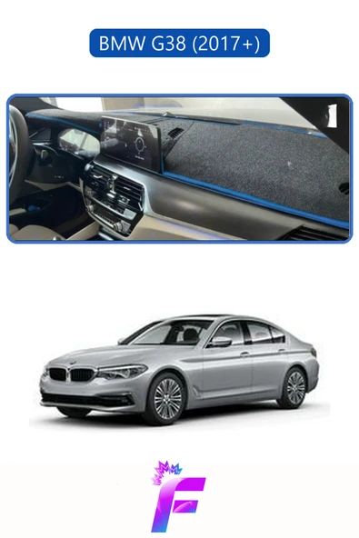 MİRCEM BMW G38  Torpido Örtüsü | Güneşten, Isıdan, Çatlamadan Korur | Oto Aksesuar | Oto Aksesuar | D29 Mavi ürün görseli 1